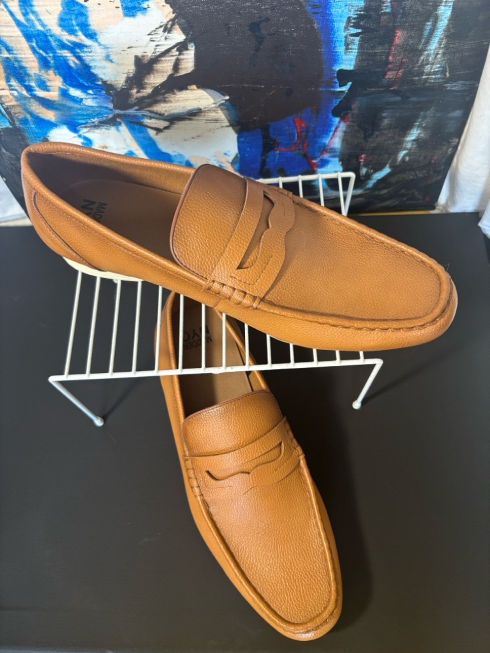 Men's Tan Penny Loafers